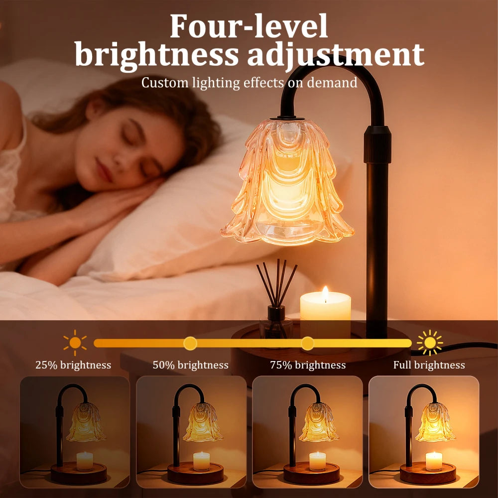 Flower Candle Warmer Lamp