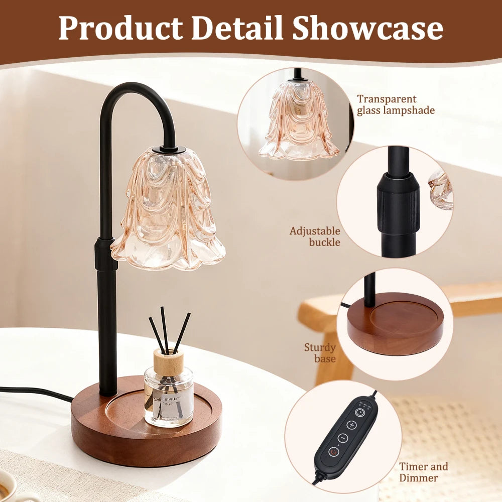 Flower Candle Warmer Lamp
