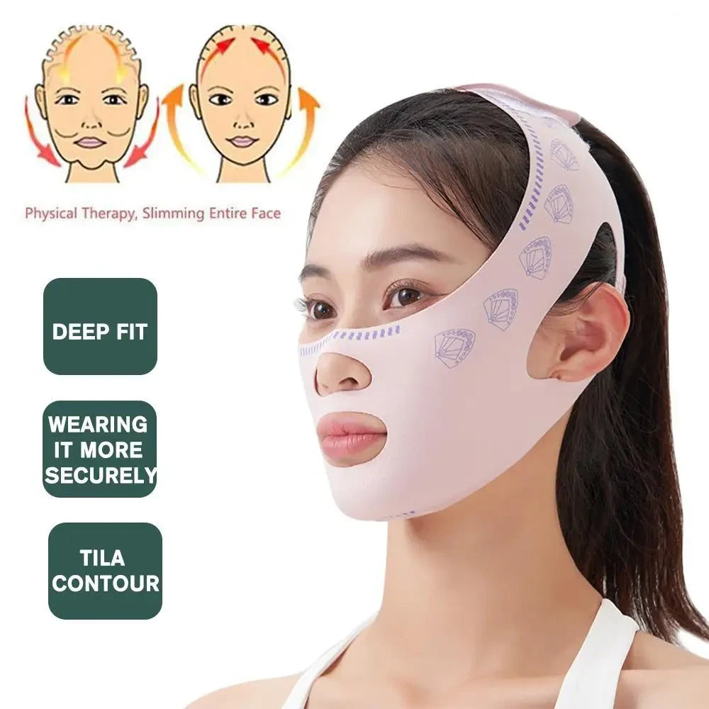 Pink V Line Face Lifting Mask