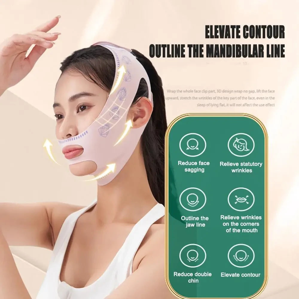 Pink V Line Face Lifting Mask