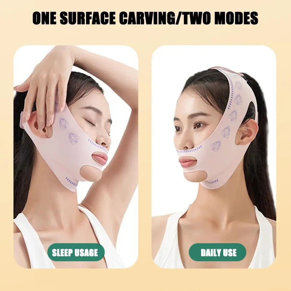 Pink V Line Face Lifting Mask