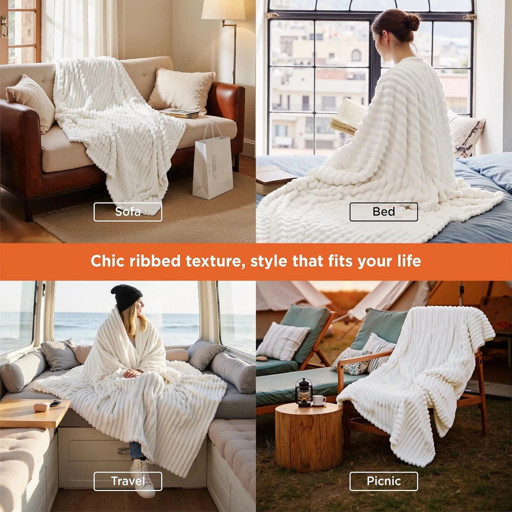 GentleSoft Fleece Throw Blanket