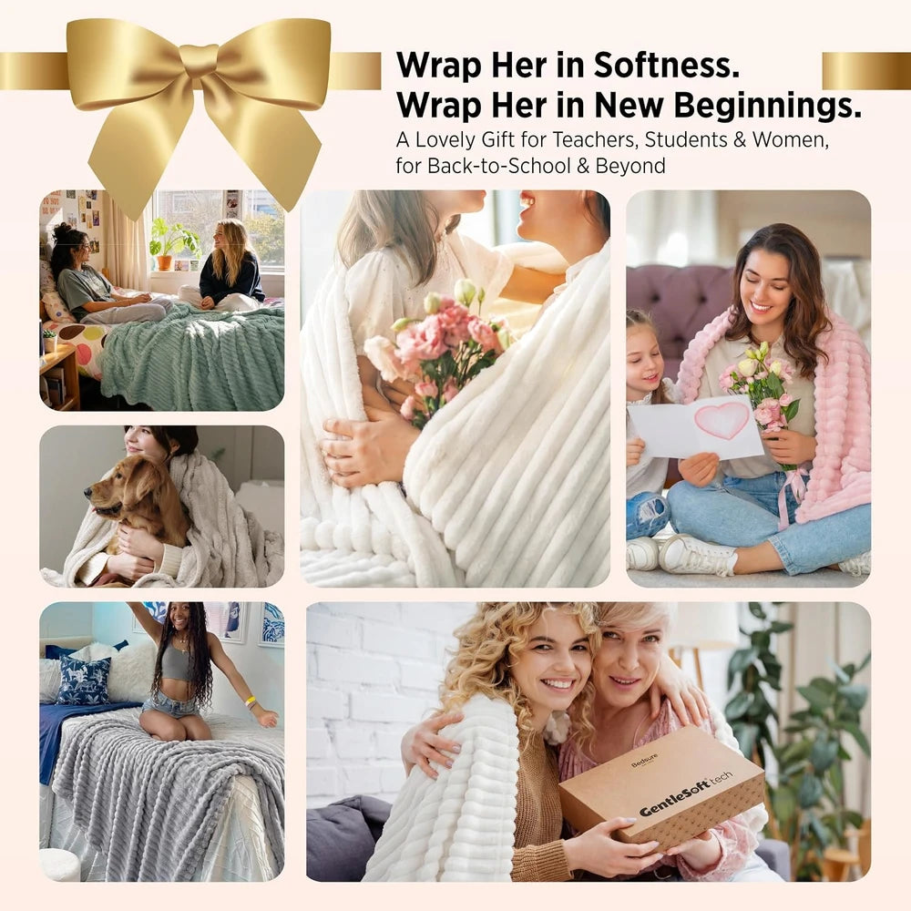 GentleSoft Fleece Throw Blanket