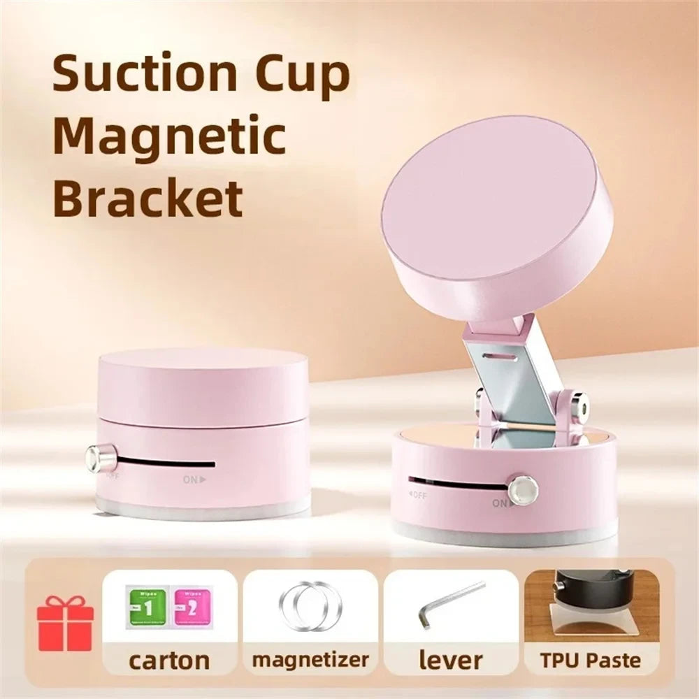 Magnetic Vacuum Phone Car Holder